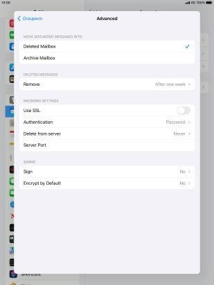 Press Authentication.