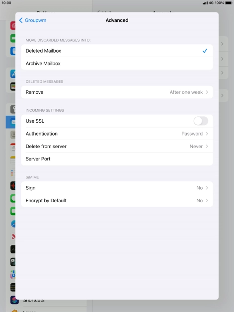Press Authentication.