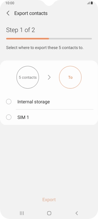 Press the name of the SIM.