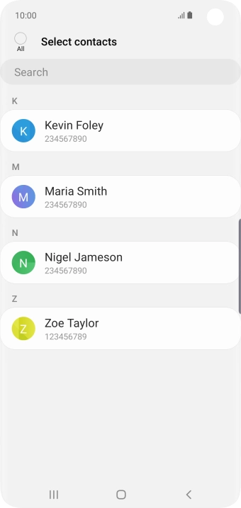 Press the field above 