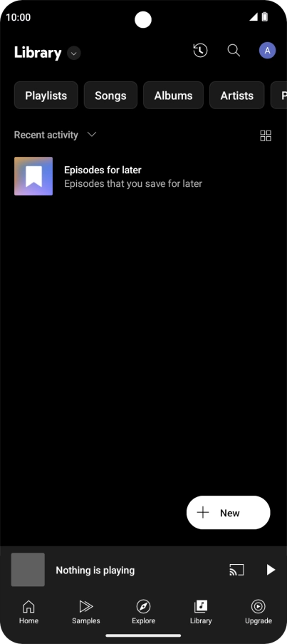 Press the drop down list.