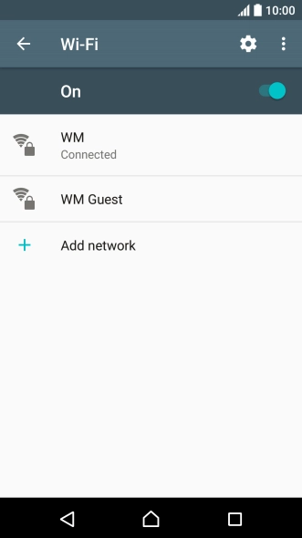 Press the Home key to return to the home screen.