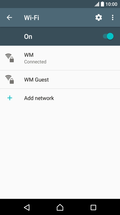 Press the Home key to return to the home screen.