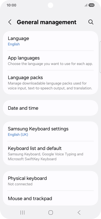 Press Date and time.
