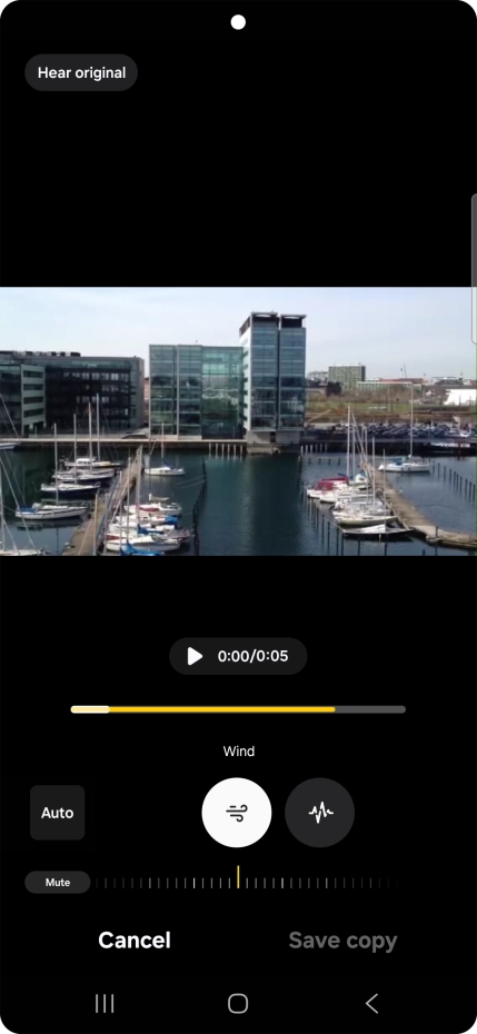 Press the required sound type.