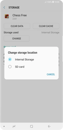 Press the name of the memory card.