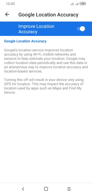 If you press the indicator next to 