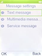 Select Text message.