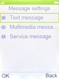 Select Text message.
