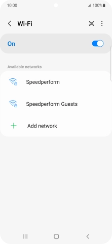 Press the menu icon.