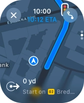 Follow the instructions on the screen to go to the required destination.