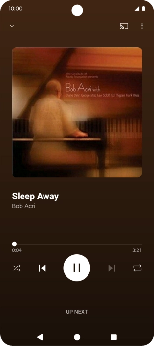 Press arrow right to go to the next audio file.