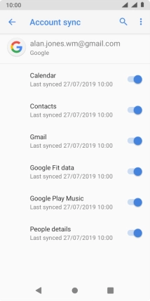 Press the Home key to return to the home screen.