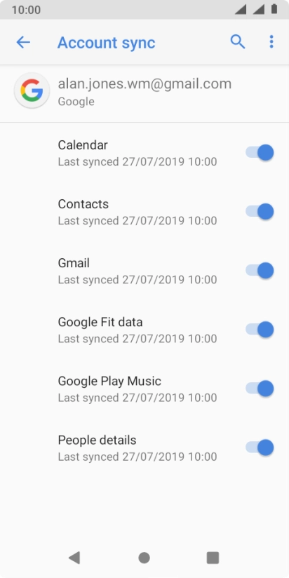 Press the Home key to return to the home screen.