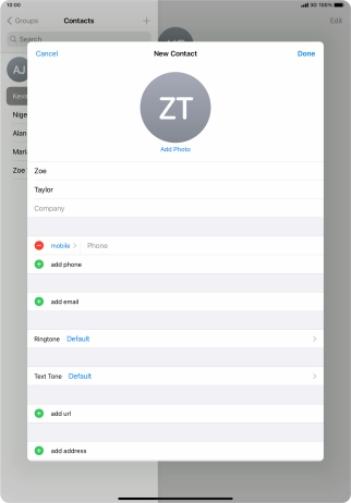 Press Phone and key in the required phone number.