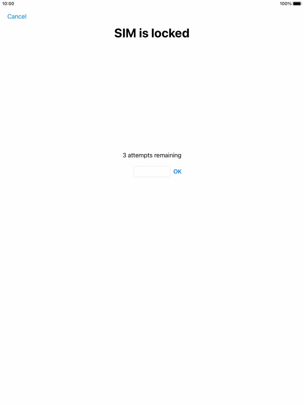 If your SIM is locked, key in your PIN and press OK.