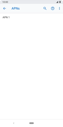 Press the menu icon.