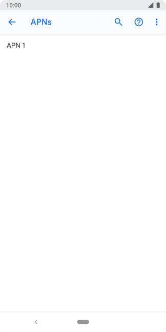 Press the menu icon.