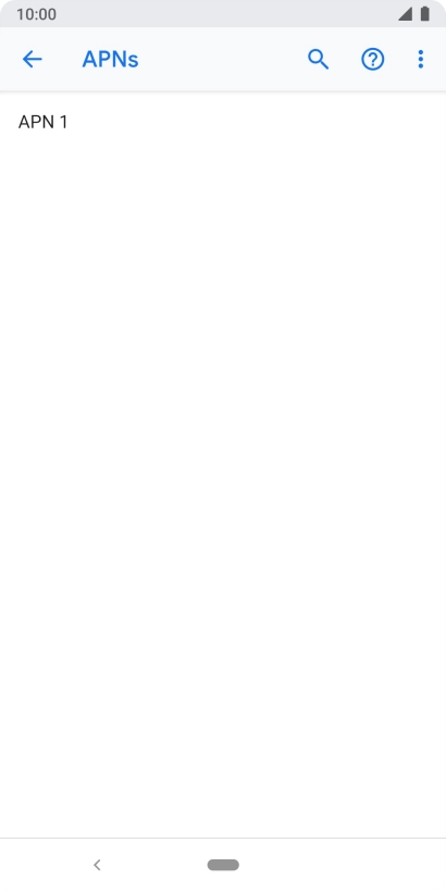 Press the menu icon.