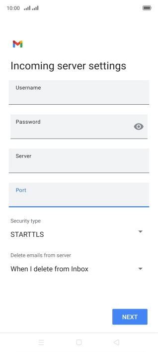 Press the drop down list below 