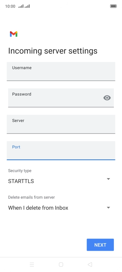 Press the drop down list below 