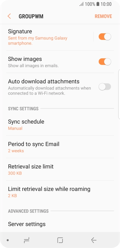 Press Sync schedule.