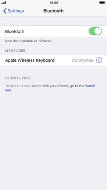Press the Home key to return to the home screen.