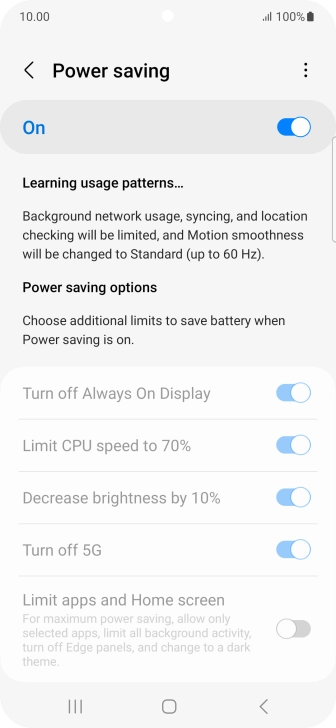 Press the Home key to return to the home screen.