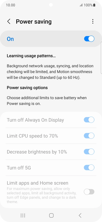 Press the Home key to return to the home screen.