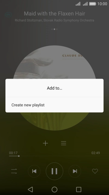 Press Create new playlist.