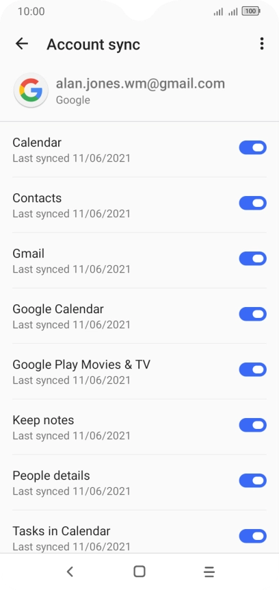 Press the Home key to return to the home screen.