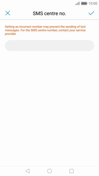 Press the text input field.