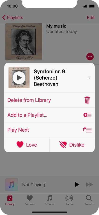 Press the required function and follow the instructions on the screen to use the selected function.