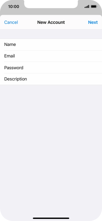 Press Description and key in the required name.