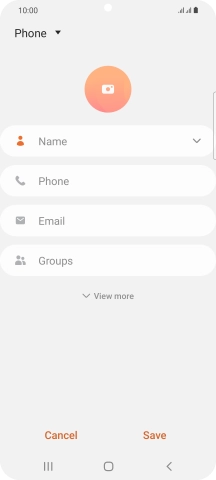 Press the address book drop down list.