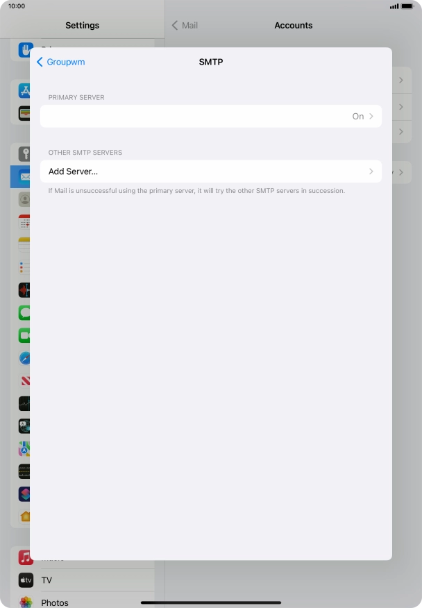 Press the field below 