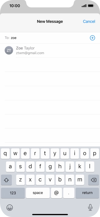 Press the required contact.