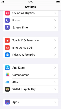 Press Privacy & Security.