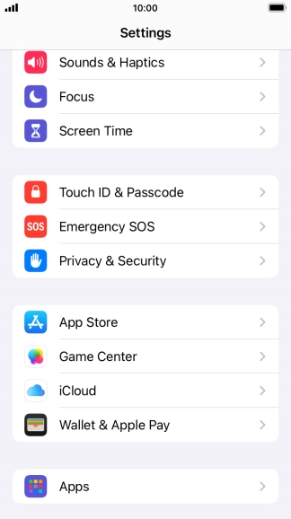 Press Privacy & Security.