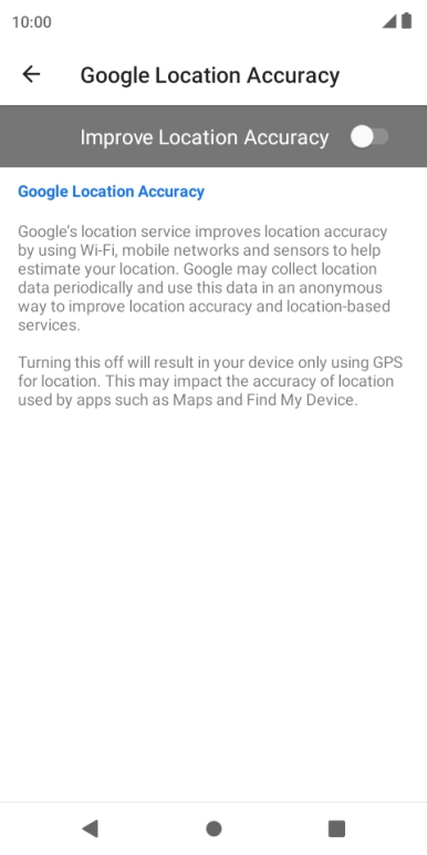 If you press the indicator next to 