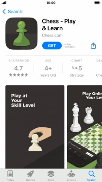 Press GET and follow the instructions on the screen to install the app.