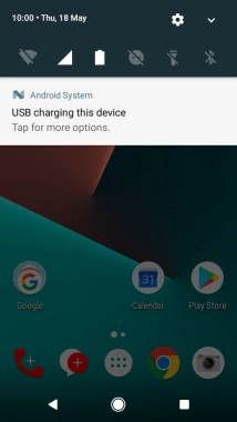 Press the connection icon.
