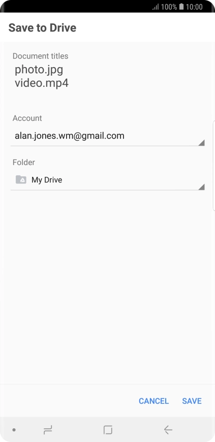 Press the field below 