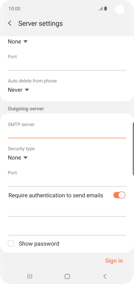 Press the drop down list below 