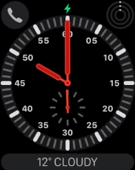 When the battery charging icon is displayed, the battery is charging.