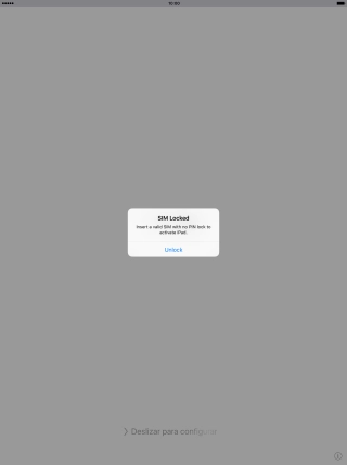 If your SIM is locked, press Unlock.