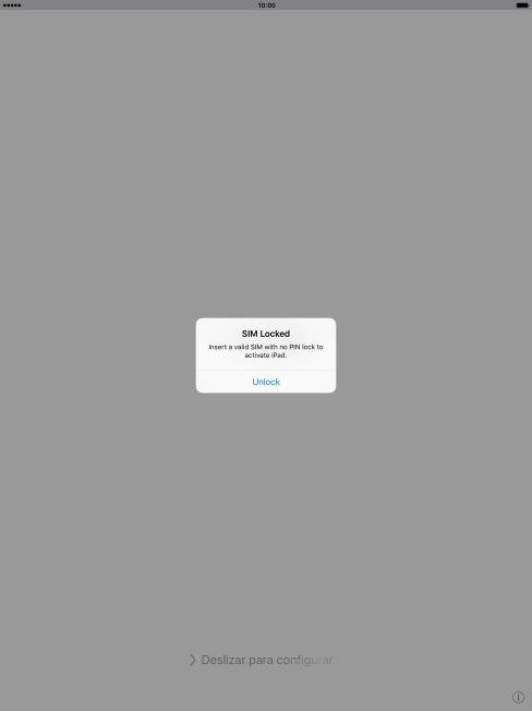 If your SIM is locked, press Unlock.