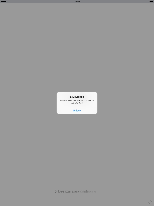 If your SIM is locked, press Unlock.