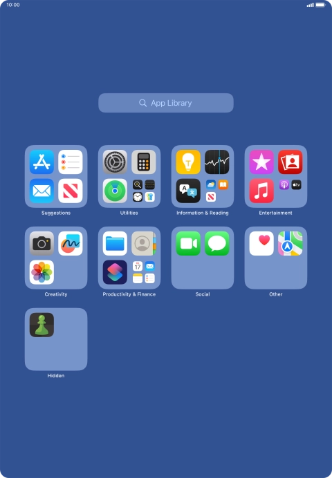Press and hold the required app.