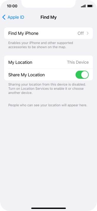 Press Find My iPhone.